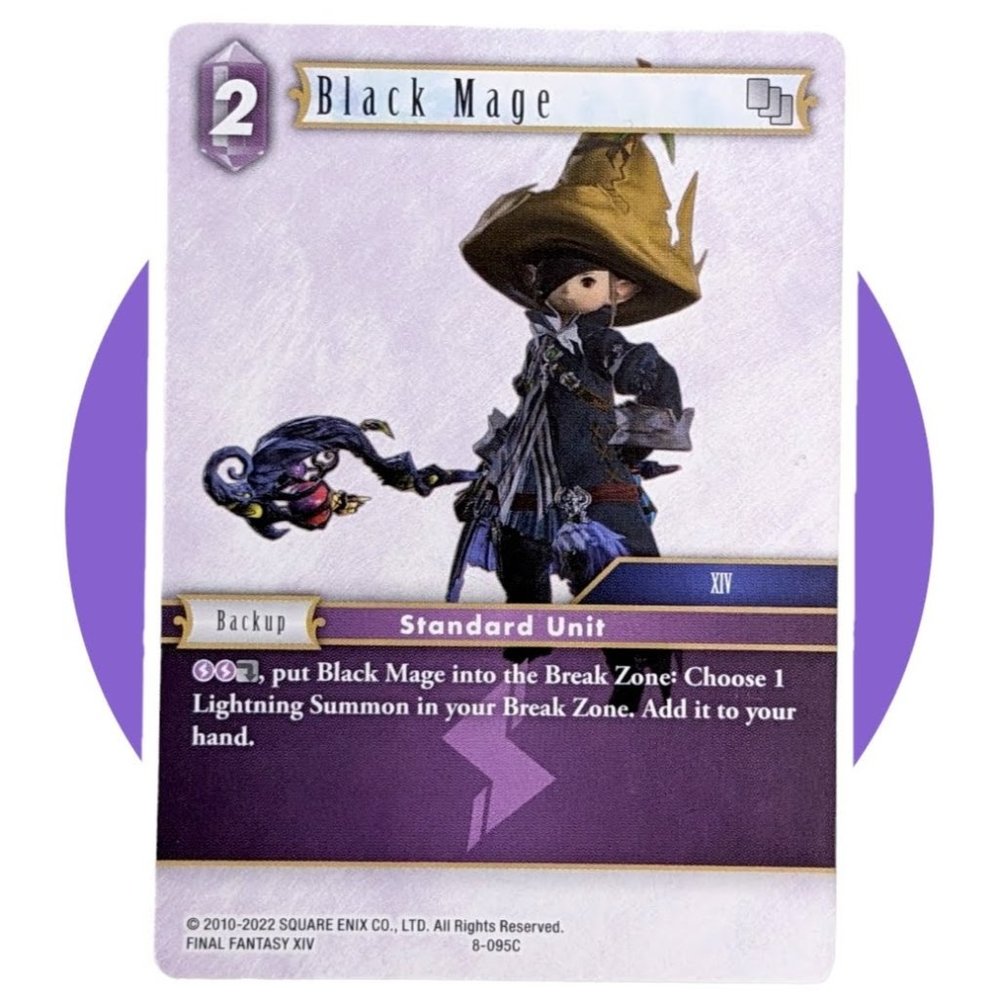 Opus VIII Final Fantasy Card (CC07): Black Mage 8-095C
